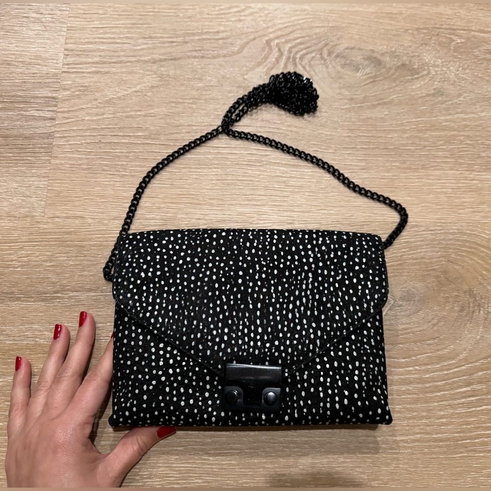 Black and White Patterned Women's Bag